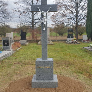 Pamětní kříž Hřbitov Jažlovice