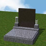 Urnový Hrob 3d vizualizace materiál Tiská žula pomník černý