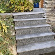 Venkovní schodiště pískovaný materiál portugalsko